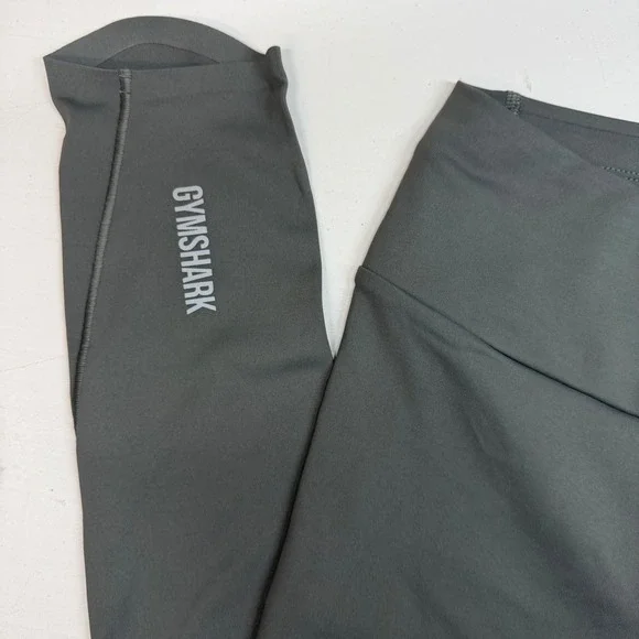 Gymshark Speed Training Leggings Womens XS Charcoal Grey Athleisure Seamless NEW - Picture 4 of 8